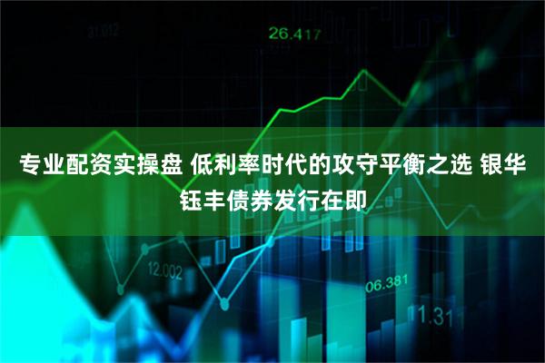 专业配资实操盘 低利率时代的攻守平衡之选 银华钰丰债券发行在即