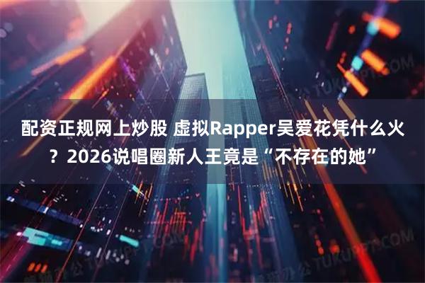 配资正规网上炒股 虚拟Rapper吴爱花凭什么火？2026说唱圈新人王竟是“不存在的她”