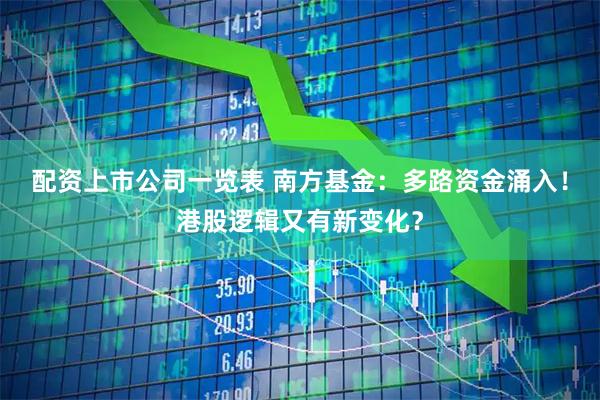 配资上市公司一览表 南方基金：多路资金涌入！港股逻辑又有新变化？